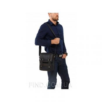 Коричневый кожаный мужской мессенджер Tiding Bag (T1172A)