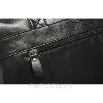 Черная кожаная мужская сумка Bexhill (Bx9005A)