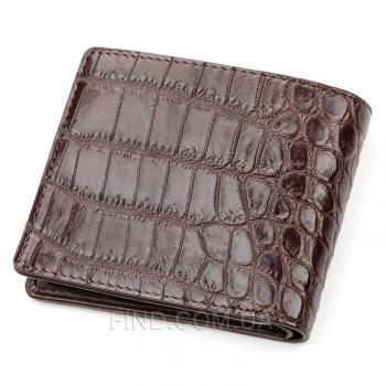 Мужское портмоне из натуральной кожи крокодила (18046)