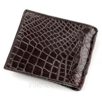 Мужское портмоне из натуральной кожи крокодила (18196)